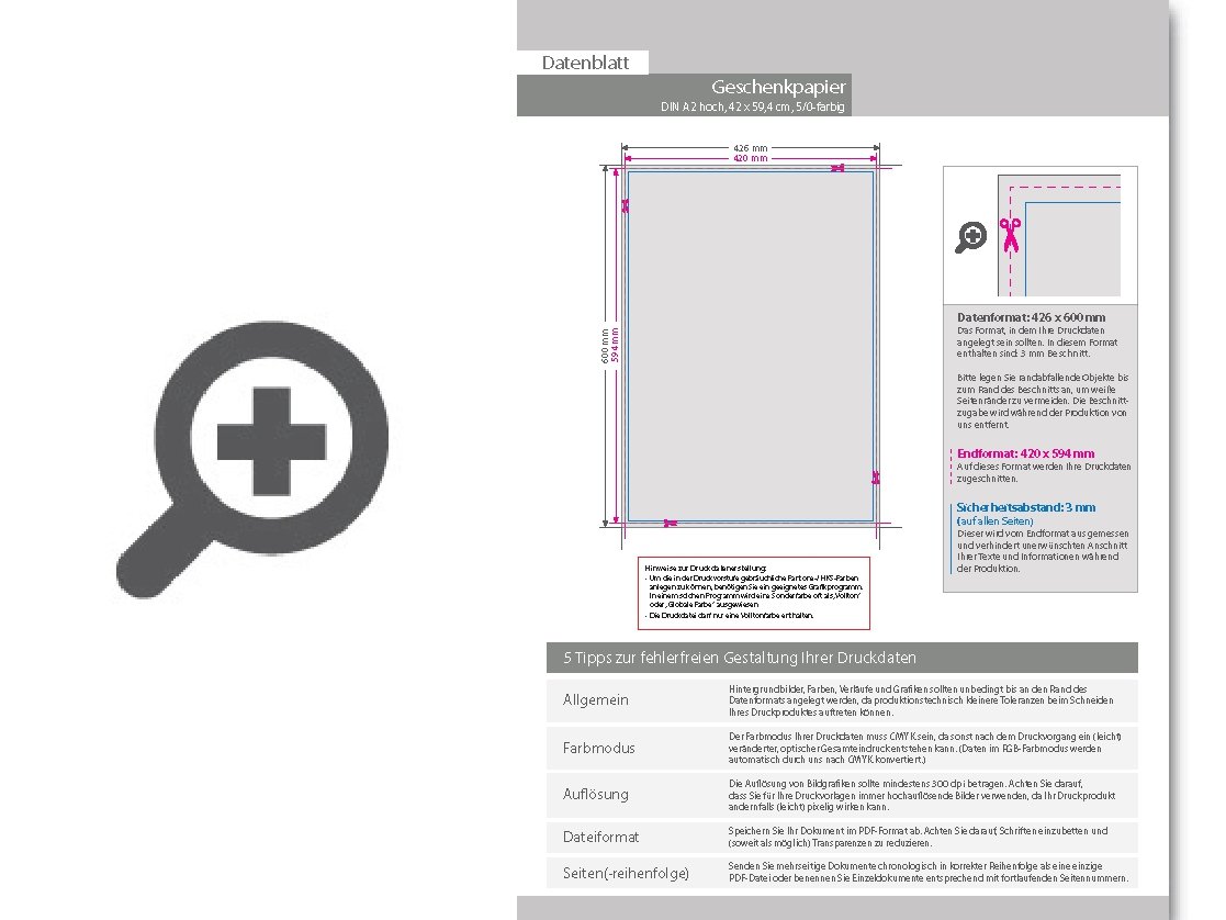 Product Bild geschenkpapier_din_a2_(420_x_594_mm)_einseitig_5_0-farbig_bedruckt_(cmyk_+_1_sonderfarbe)