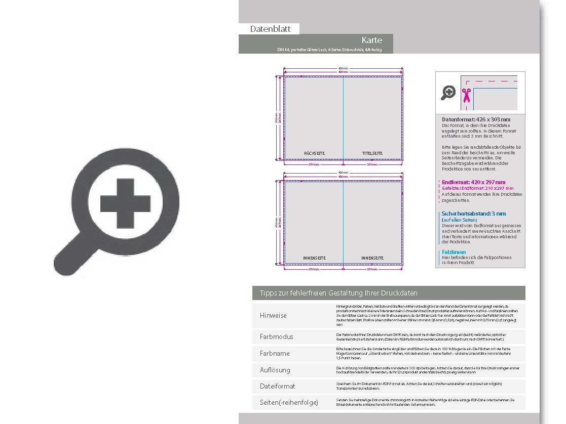 Product Bild weihnachtskarten__gefalzt_auf_din_a4__4-seiter_mit_partieller_glitzer-lack-veredelung