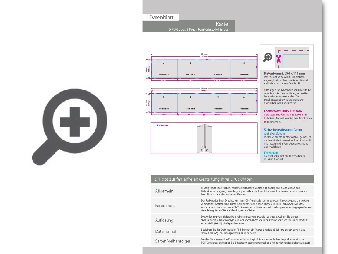 Product Bild taufkarte__gefalzt_auf_din_a6_quer__vertikaler_3-bruch_fensterfalz__8-seitig