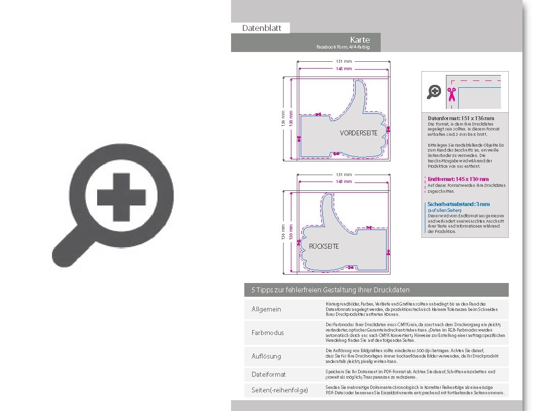 Product Bild weihnachtskarten_stanzform_facebook_mit_mattfolie_kaschiert
