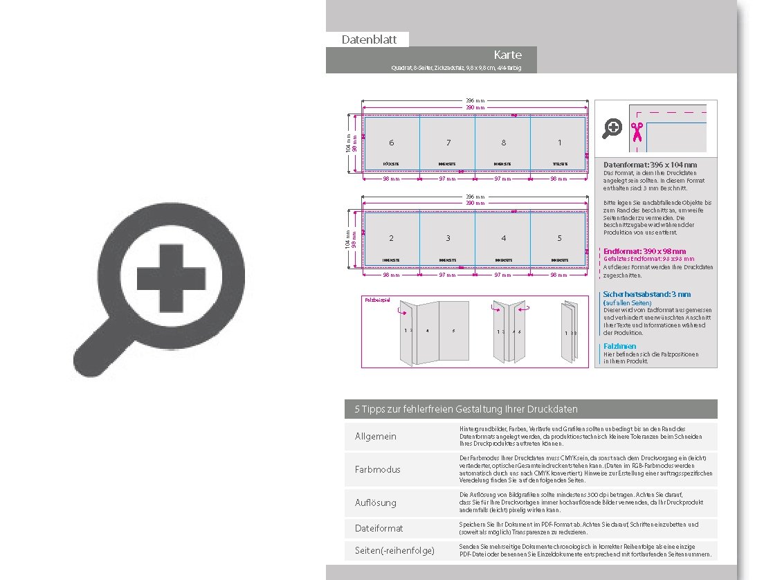 Product Bild taufkarte__gefalzt_auf_quadrat_9_8_cm_x_9_8_cm__vertikaler_zickzackfalz__8-seitig