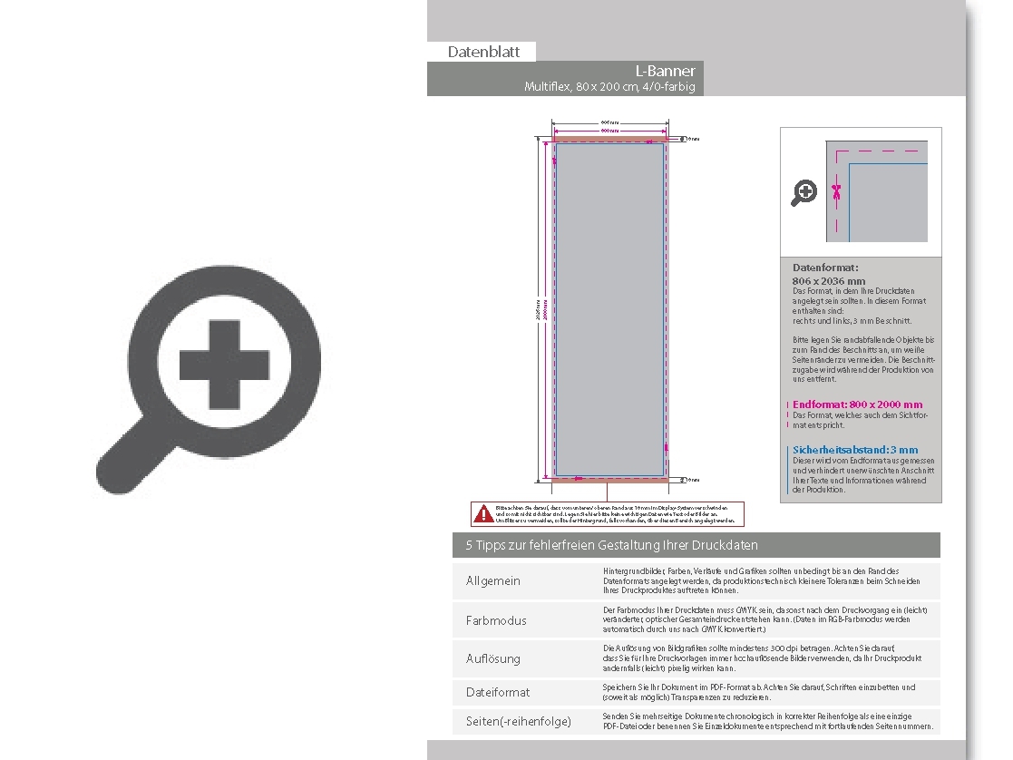 Product Bild l-banner_multiflex_80_cm_x_200_cm_inkl__gestell__druck_und_versand