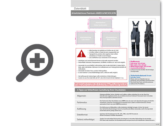 Product Bild latzhose_premium-james_&_nicholson__mit_einer_stickposition_(hinten)